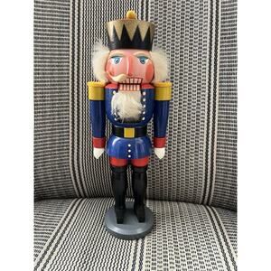 VINTAGE Wooden Erzgebirgischer Nussknacker GDR Expertic Nutcracker 13.5”